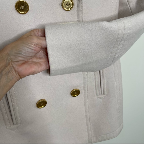 J Crew Peacoat Italian Wool Jacket Cashmere Coat double breasted preppy academia - Picture 7 of 14